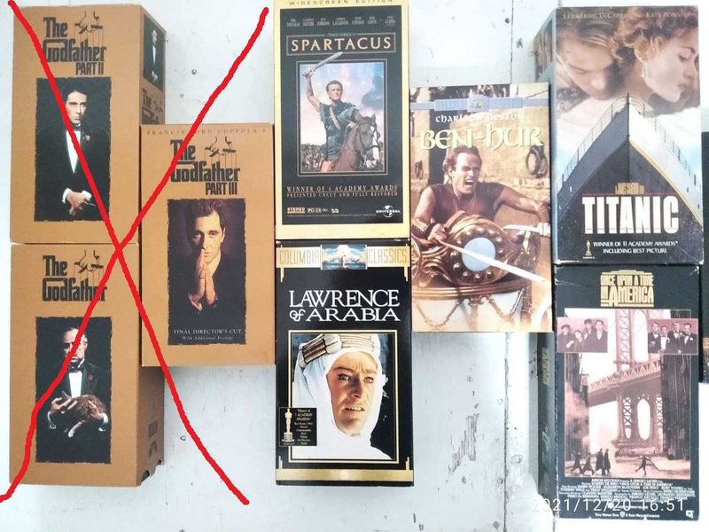 Ретро,VHS лицензионные кассеты продажа.