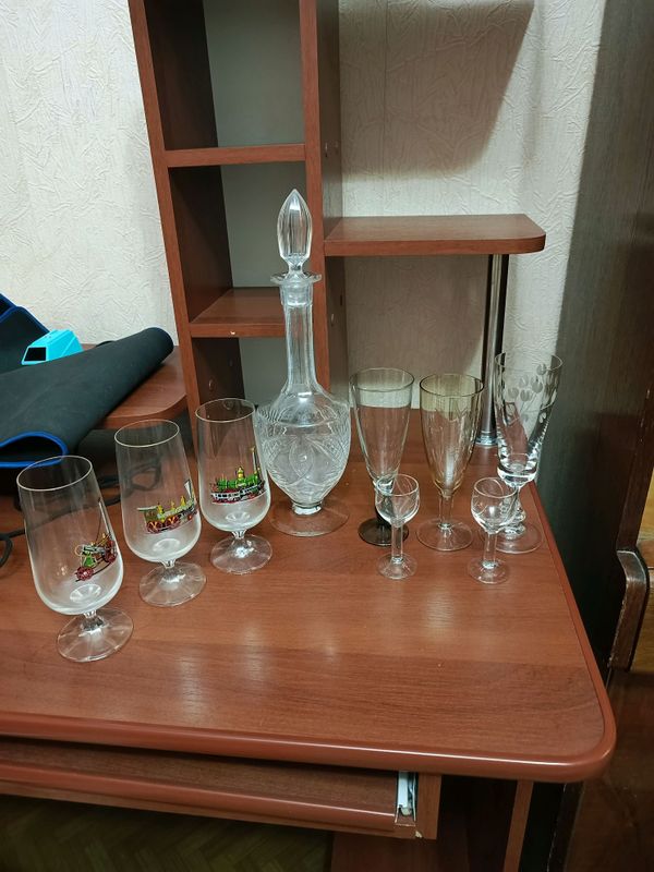 ваза рюмки стаканы