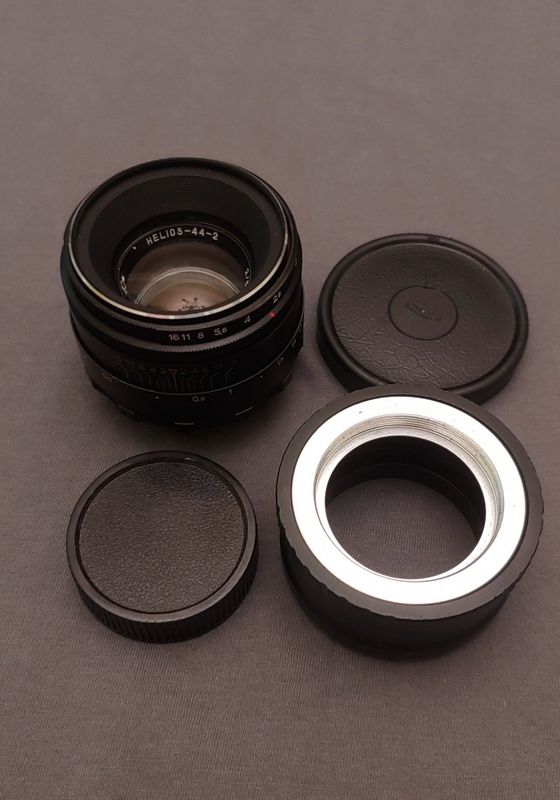 объектив Гелиос 44-2 + адаптер Sony e -M42