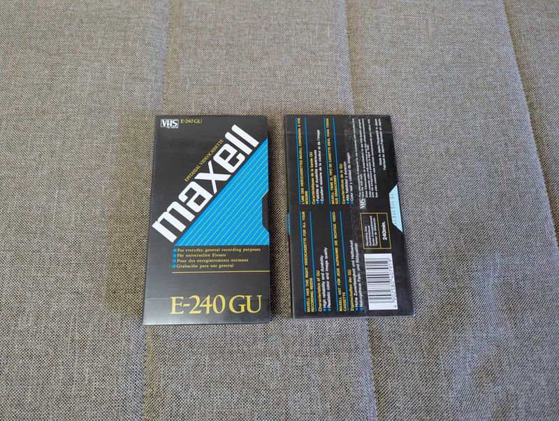 Кассета VHS Maxell E-240GU — новая, запечатанная Кассета VHS Maxell E-240GU — новая, запечатанная