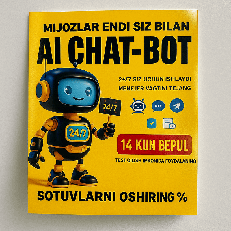 Chatbot CRM integratsiyali aqlli lid yig'uvchi bot