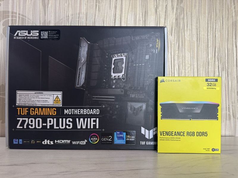 Комплект Asus TUF Gaming Z790 PLUS WIFI | Corsair Vengeance RGB 2x16GB Комплект Asus TUF Gaming Z790 PLUS WIFI | Corsair Vengeance RGB 2x16GB