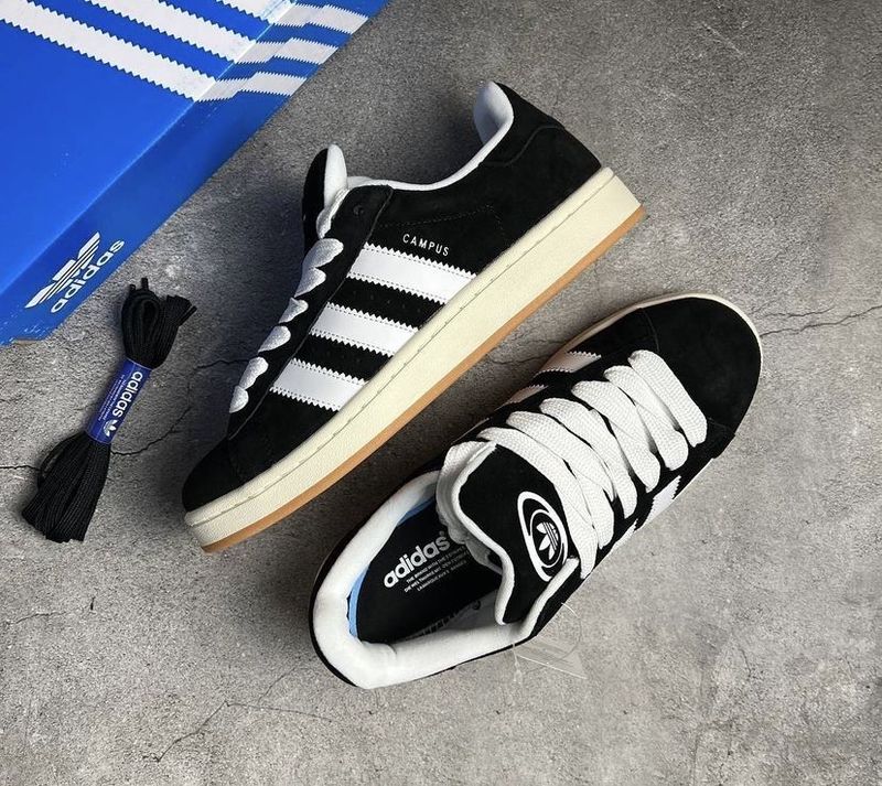 Кроссовки Adidas Campus black & white