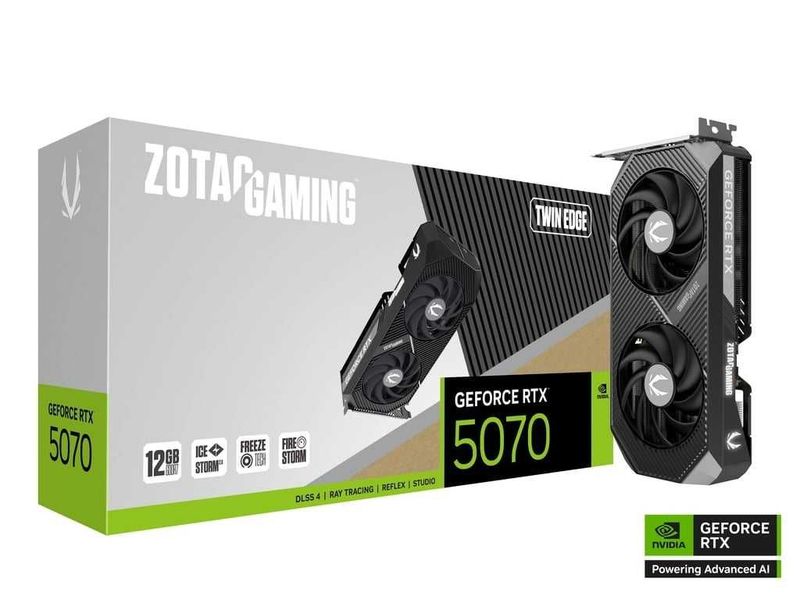 ZOTAC GAMING GeForce RTX 5070 Twin Edge ZOTAC GAMING GeForce RTX 5070 Twin Edge