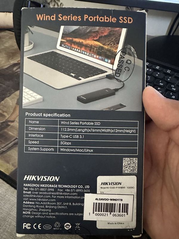 Hikvision PORTABL SSD 1-Tb