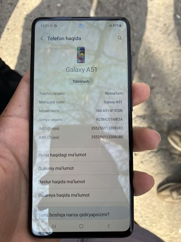 SamsungA51 6/128gb SamsungA51 6/128gb