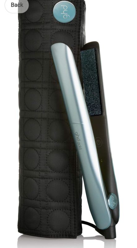 Утюжок GHD GOLD glacial blue с чехлом и силиконовой