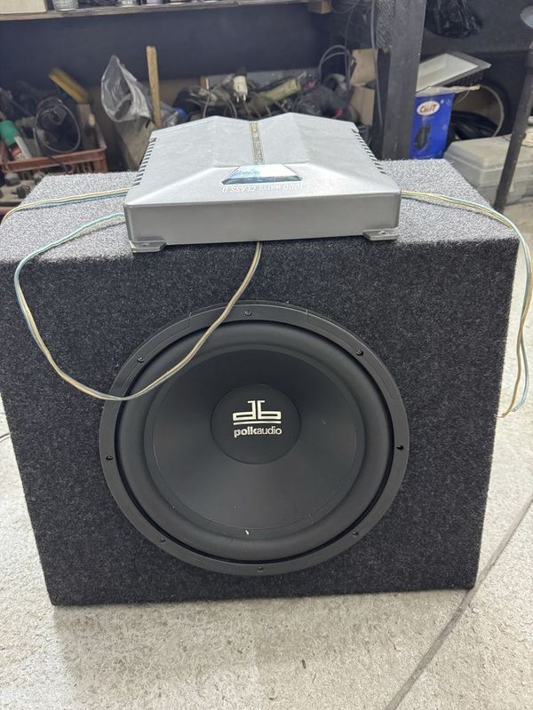 Сабвуфер PolkAudio и моно усилитель Pioneer GM-D500M Сабвуфер PolkAudio и моно усилитель Pioneer GM-D500M