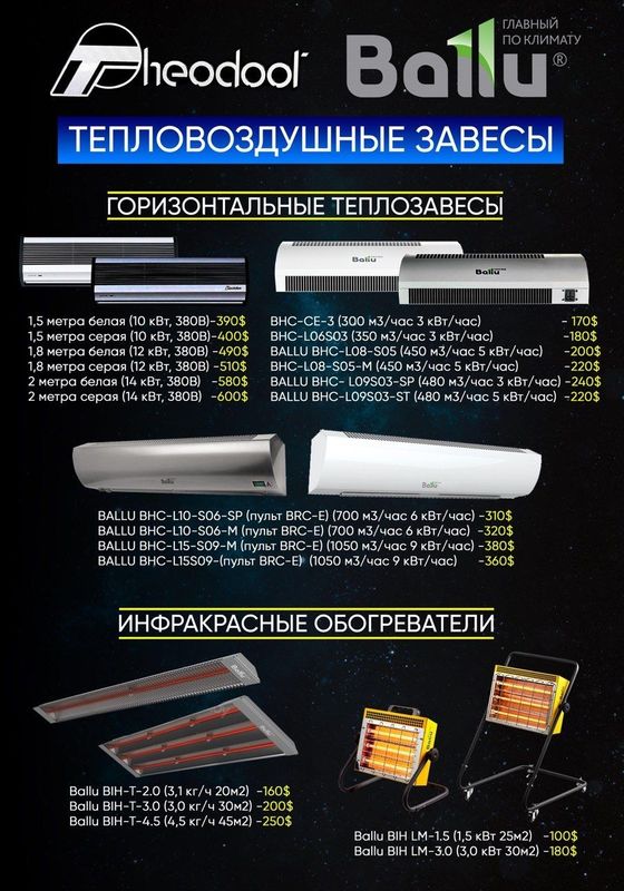 Тепловая завеса в продаже Тепловая завеса в продаже
