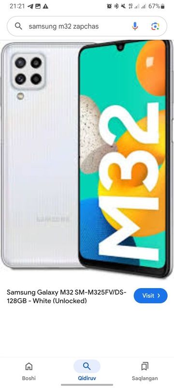 Samsung galaxs m32 sotiladi