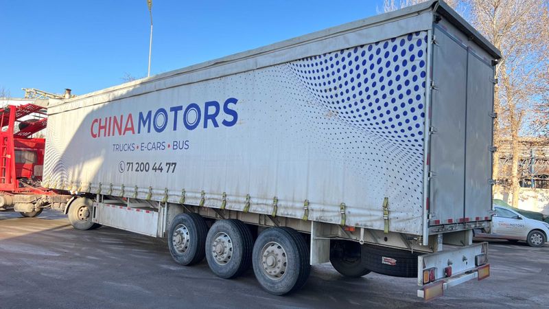40 тоннагача бўлган юкларни бемалол кўтара оладиган тентовка прицеп