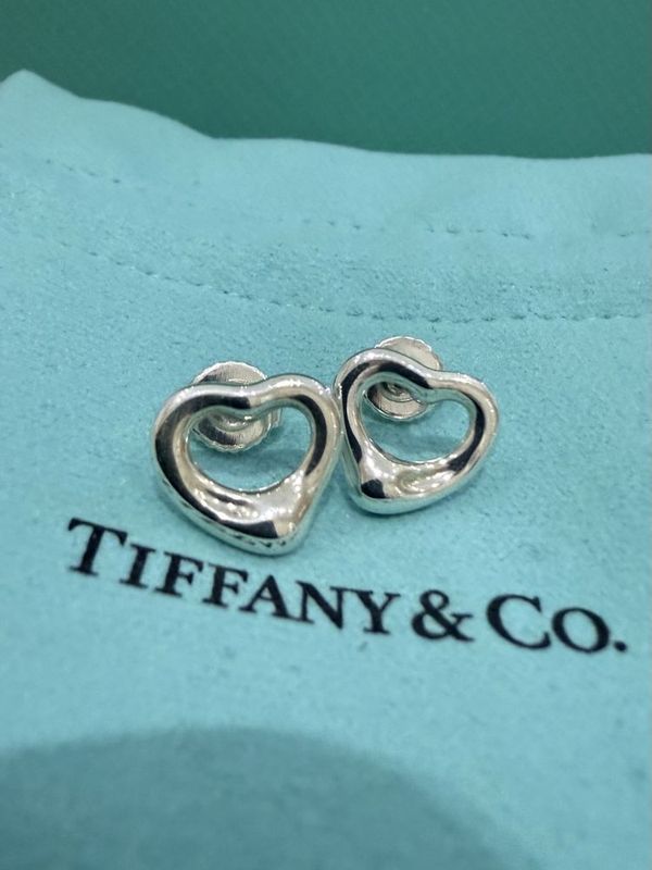 NEW Серьги Tiffany & Co Elsa Peretti Open Heart 600201