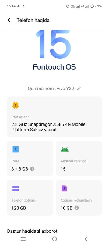 vivo y29