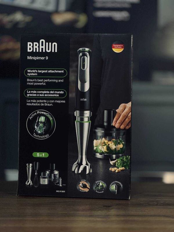 Блендер погружной Braun MQ9138XI Бесплатная доставка по городу