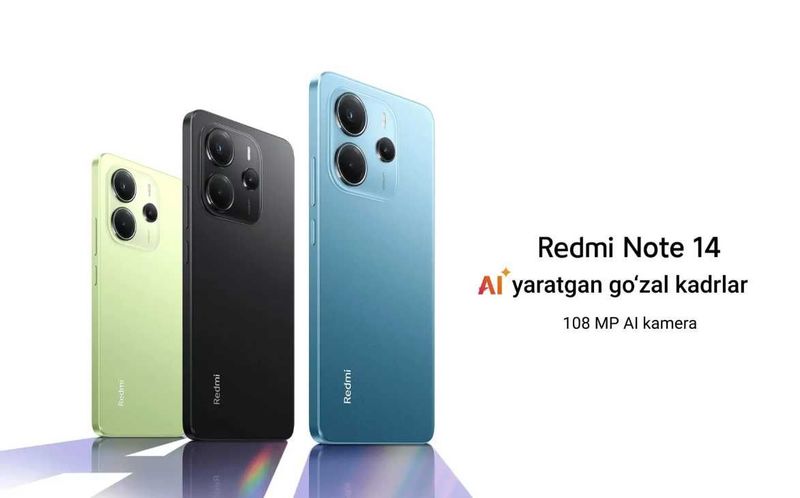 Redmi Note 14 6/128GB Midnight Black (246,000 so'm/12 oy)
