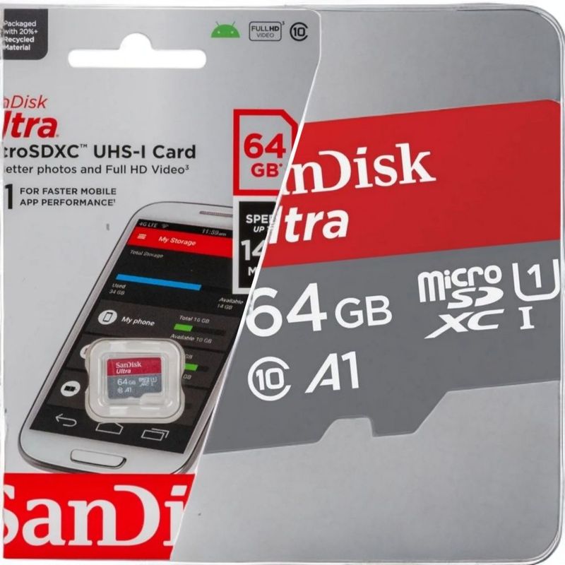 Карта памяти SanDisk microSDXC 64 ГБ Карта памяти SanDisk microSDXC 64 ГБ