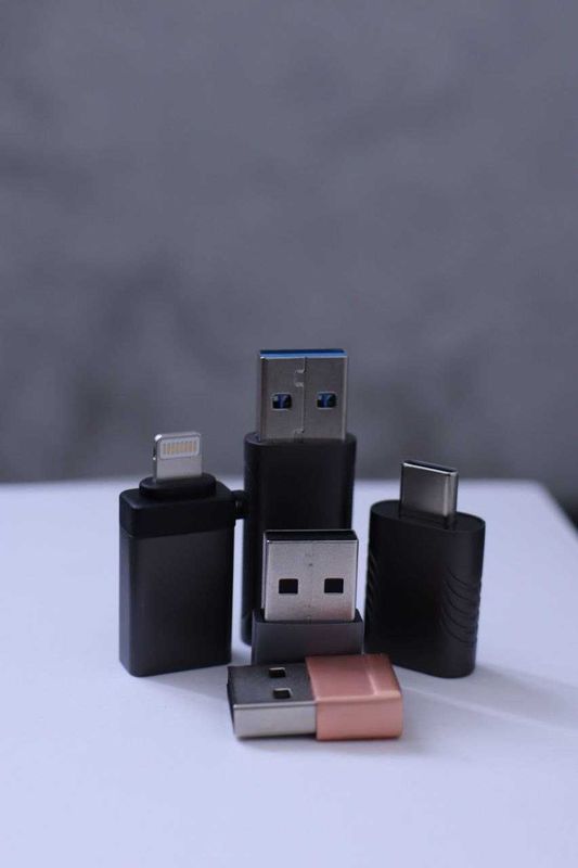 Адаптер переходник с USB Type C с входом USB 3.0 OTG выход