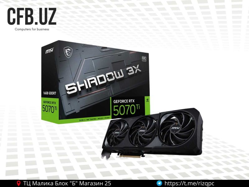 MSI GeForce RTX 5070Ti 16G SHADOW 3X OC MSI GeForce RTX 5070Ti 16G SHADOW 3X OC