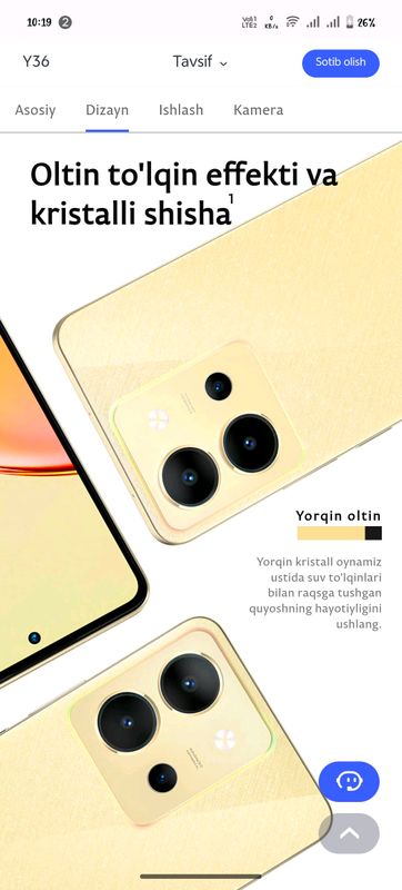 VIVO Y36madel telefon sotiladi VIVO Y36madel telefon sotiladi