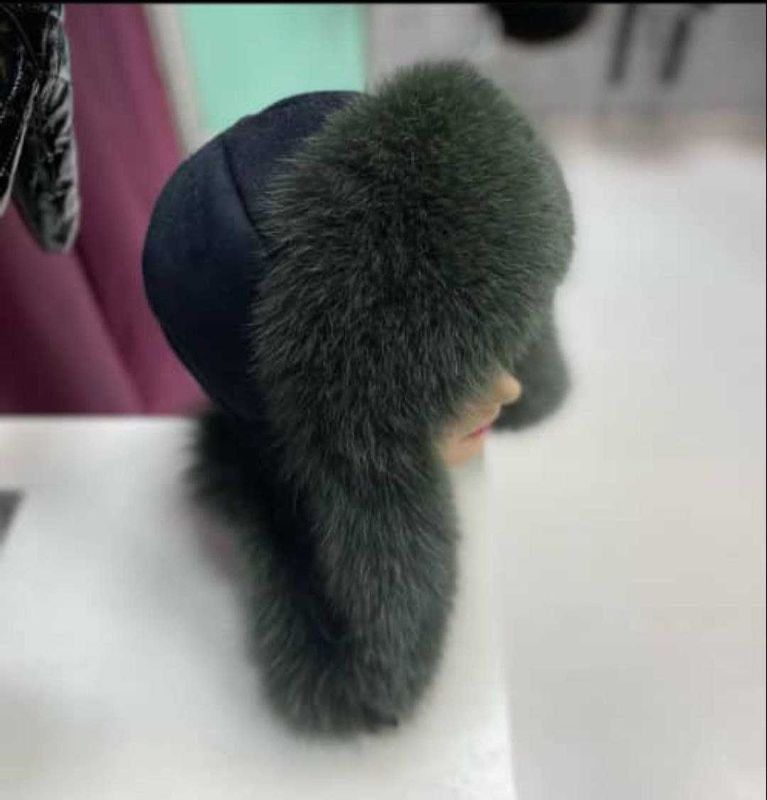 Telpak Ushanka Qiz va Ayyollar uchun Натуральная шапка из Меха Ушанка