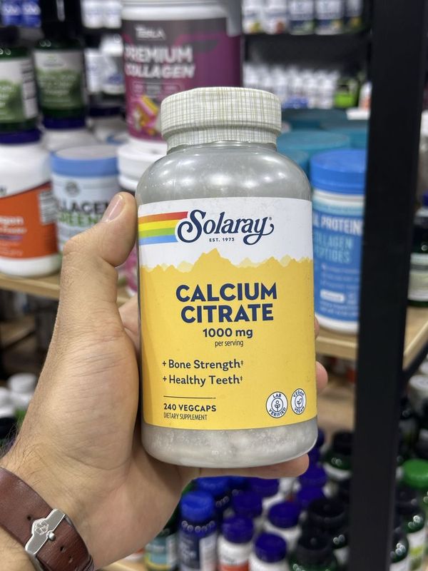 Solaray Calcium Citrate 1000 mg per serving 240 капсул