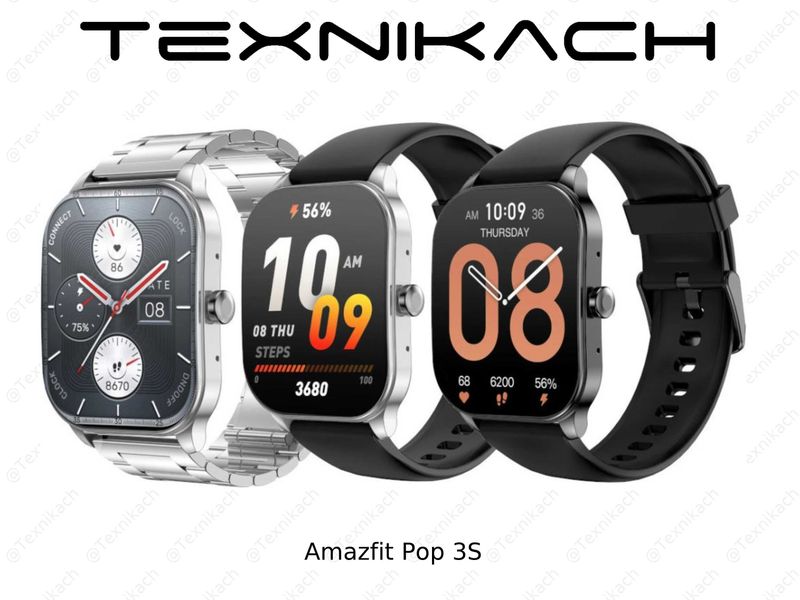 Yangi • Amazfit Pop 3S • Dastavka Yangi • Amazfit Pop 3S • Dastavka