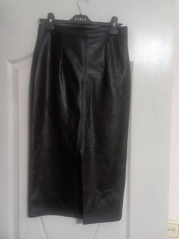 Кож зам юбка от Zara