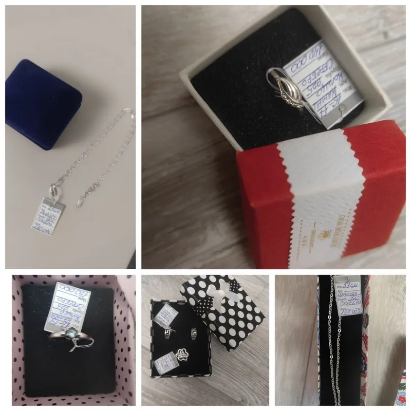 Серебро 925 кольца браслет, серьги, цепочка