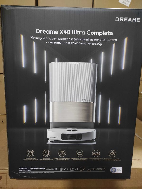 Xiaomi Dreame X40 Ultra Complete (EU, белый) — Робот-пылесос Xiaomi Dreame X40 Ultra Complete (EU, белый) — Робот-пылесос