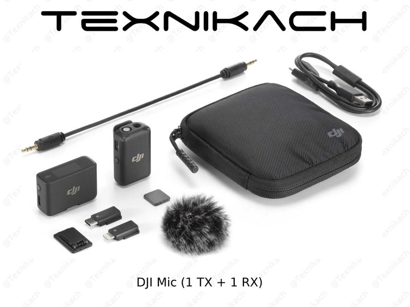 Yangi • DJI Mic Mini (1 TX + 1 RX) • Dastavka Yangi • DJI Mic Mini (1 TX + 1 RX) • Dastavka