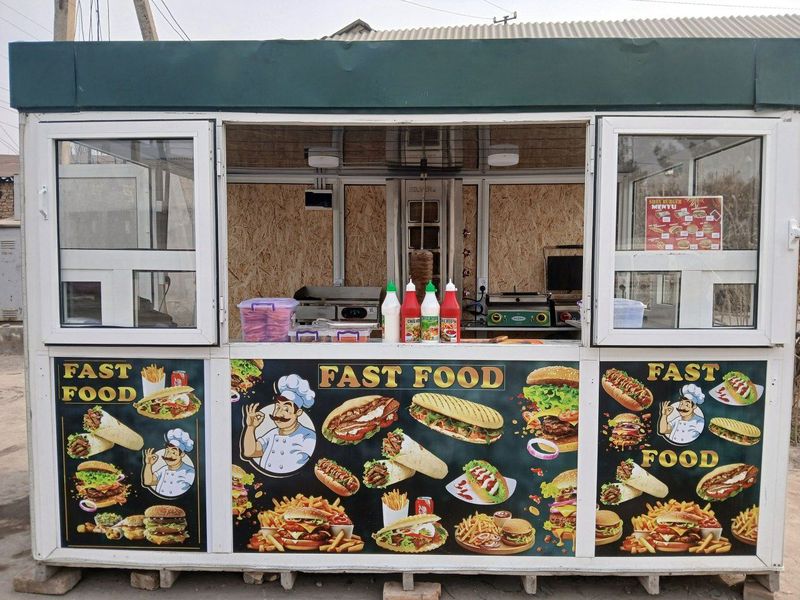 Tayyor biznes fast food hoddog lavasha aparatlari bilan akfa butka