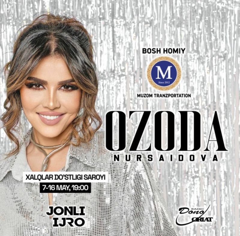 Ozoda Nursaidova konsertiga bilet Ozoda Nursaidova konsertiga bilet