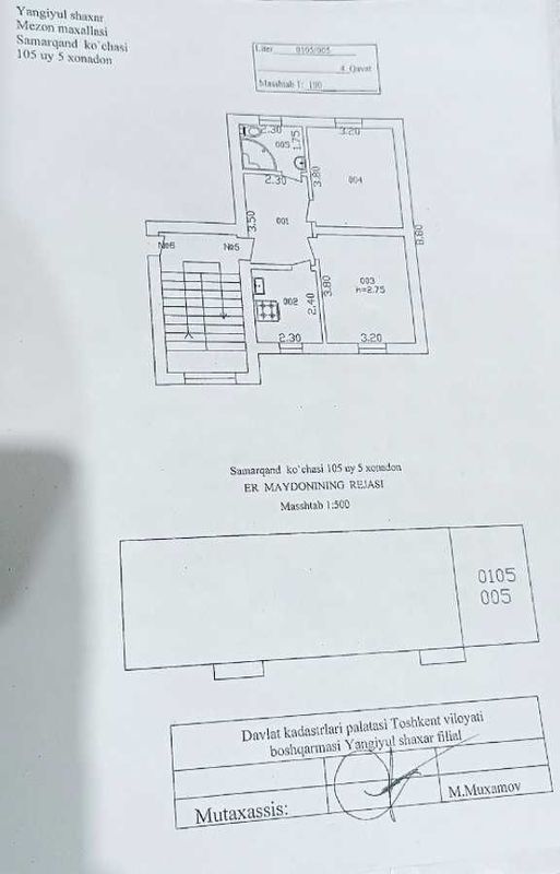 2-xonali dom. Yengiyo'l Tipagrafiya Oqtepa lavashi tepasi