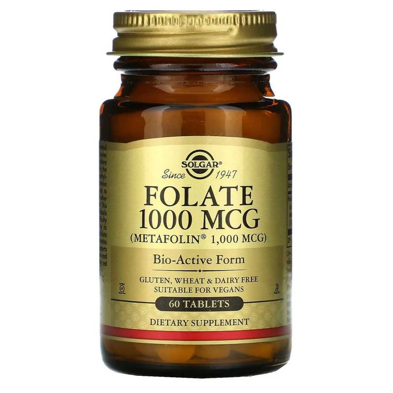 Solgar, фолат, 1000 мкг, 60 таблеток folate 1000 mcg folat Solgar, фолат, 1000 мкг, 60 таблеток folate 1000 mcg folat