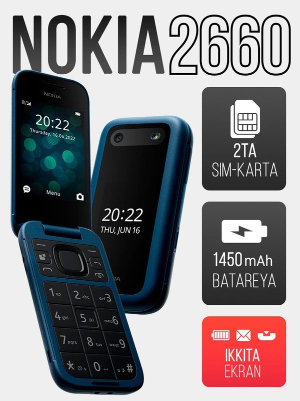 Nokia 2660 flip - yangi karobka - legoshka telefon Nokia 2660 flip - yangi karobka - legoshka telefon