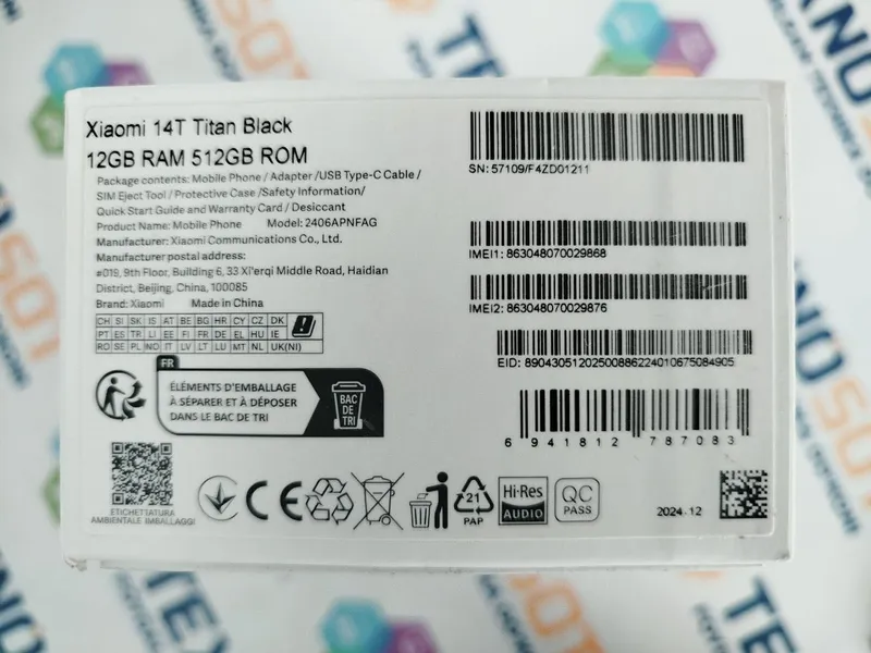 Xiaomi 14T Titan Black 12/512
