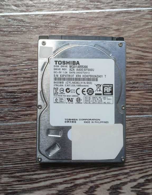Жесткий диск HDD 2TB для ноутбука — 100% здоровье Жесткий диск HDD 2TB для ноутбука — 100% здоровье