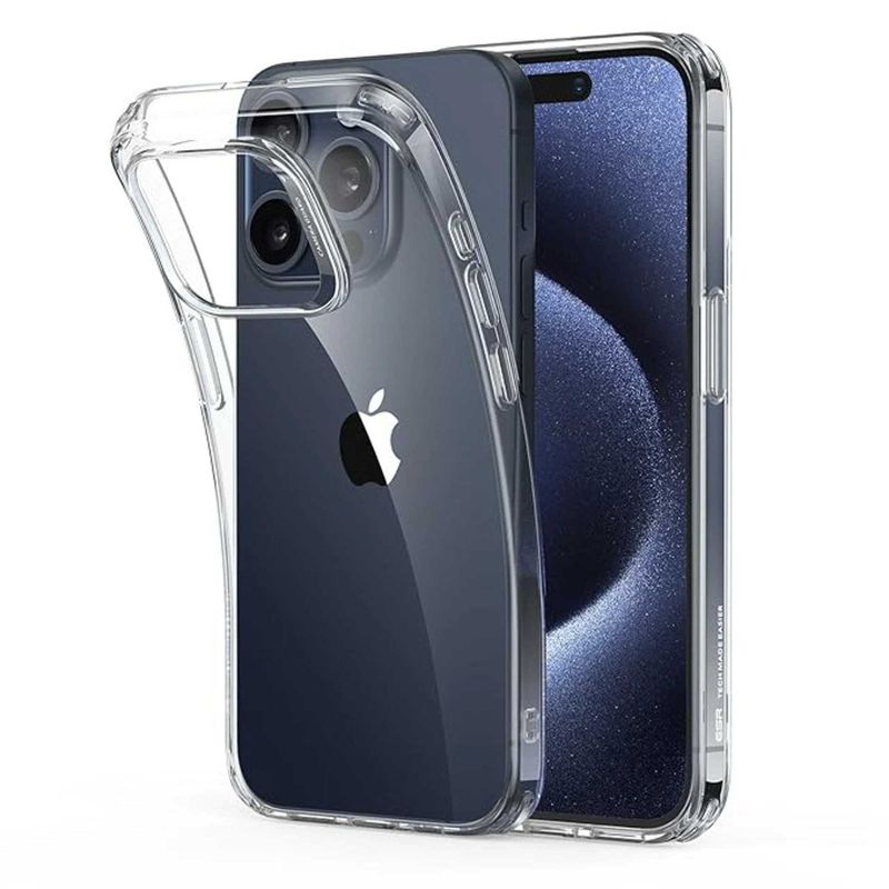 Чехол, для Apple Iphone 15 Pro Max, прозрачный, силиконовый, тонкий Чехол, для Apple Iphone 15 Pro Max, прозрачный, силиконовый, тонкий