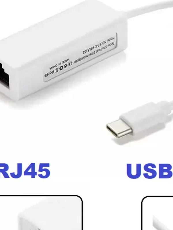 Переходник USB Type-C на Ethernet LAN RJ45