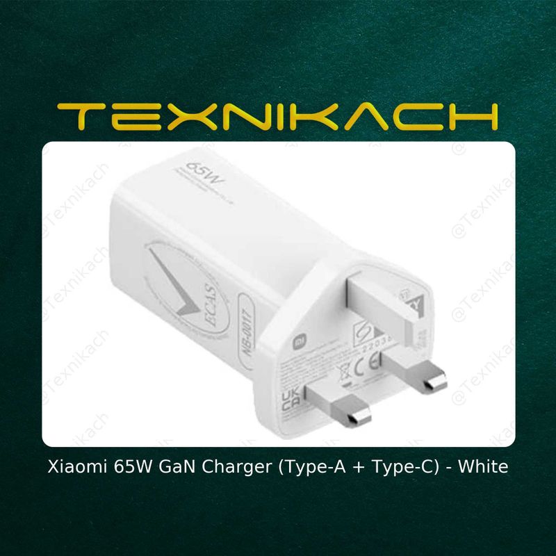 Xiaomi 65W GaN Charger (Type-A + Type-C) Доставка бесплатно Xiaomi 65W GaN Charger (Type-A + Type-C) Доставка бесплатно