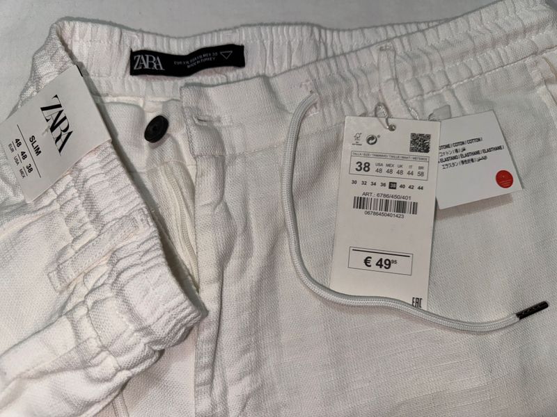 льняные брюки от бренда “ZARA” льняные брюки от бренда “ZARA”