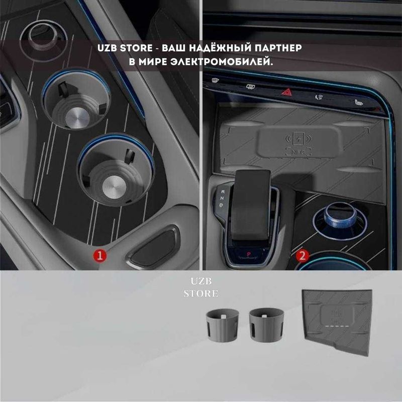 Zeekr nakladka | для Magsafe и подстаканники для Zeekr 001. Серый. Zeekr nakladka | для Magsafe и подстаканники для Zeekr 001. Серый.