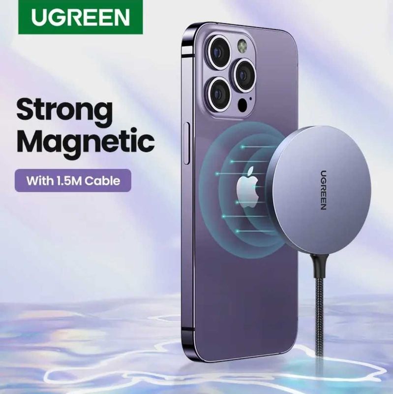 UGREEN Qi Магнитное беспроводной зарядка для iPhone 12 до 16 Series