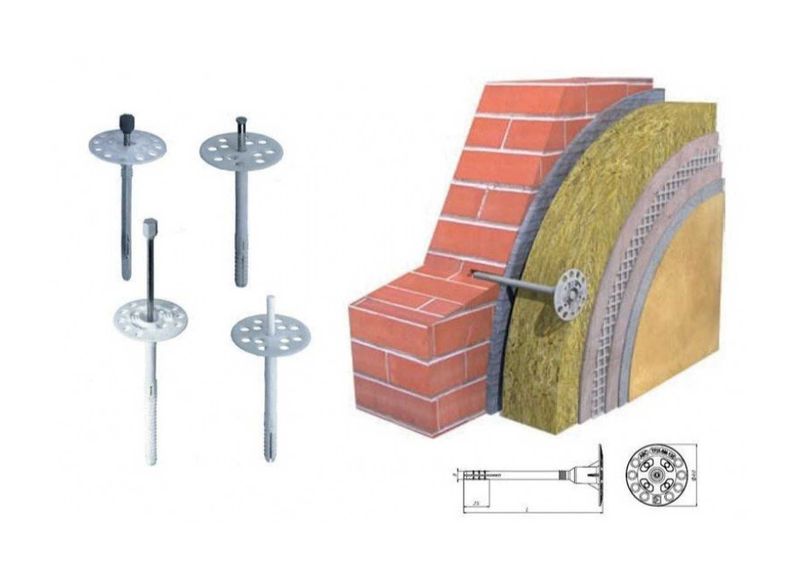 Дюбель для крепления теплоизоляции
