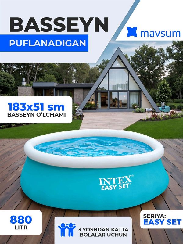 Intex basseyn kattalar va bolalar uchun baseyn Intex basseyn kattalar va bolalar uchun baseyn