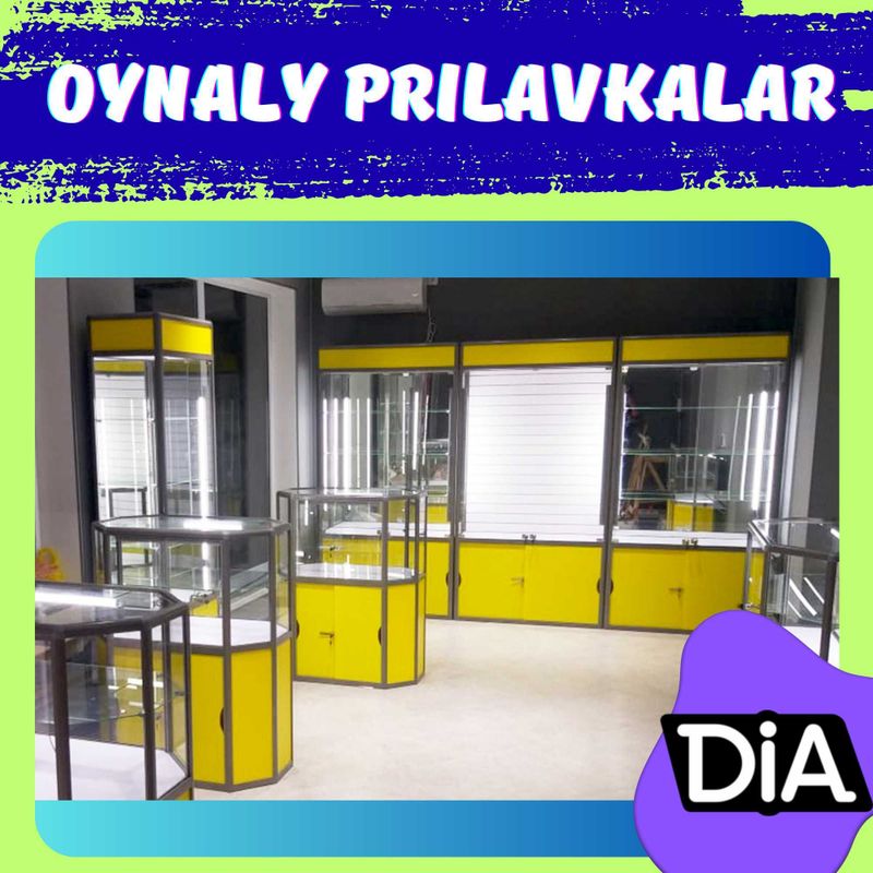 Oynaly prilavkalar, Акция, savdo uskunalari vitrinalar stellajlar Oynaly prilavkalar, Акция, savdo uskunalari vitrinalar stellajlar