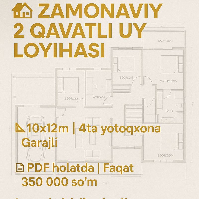 bu zamonaviy uy loyihasi faqat bir kishi uchun