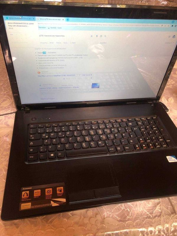 Lenovo G780 display 17,3 Core i5 RAM 4 GB DDR3 HDD 1 TB USB 3,0 DVD/CD