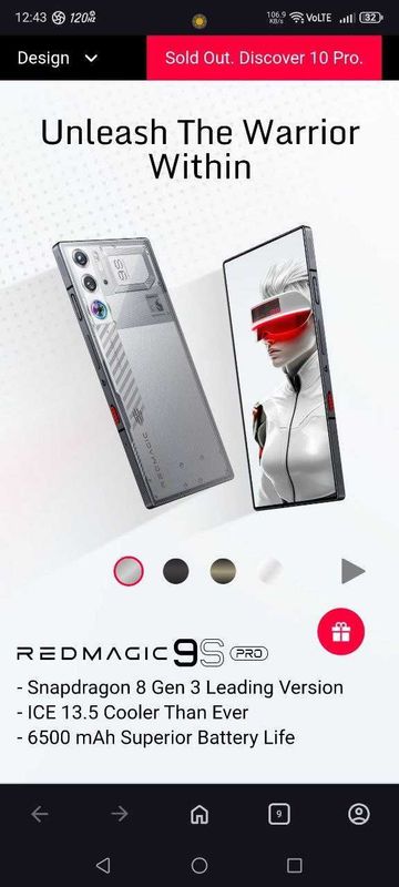 redmagic 9s pro modeli yengi redmagic 9s pro modeli yengi