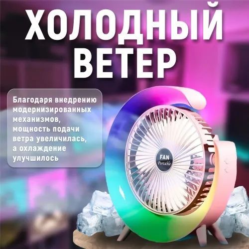 Вентилятор настольный с подсветкой. Вентилятор настольный с подсветкой.